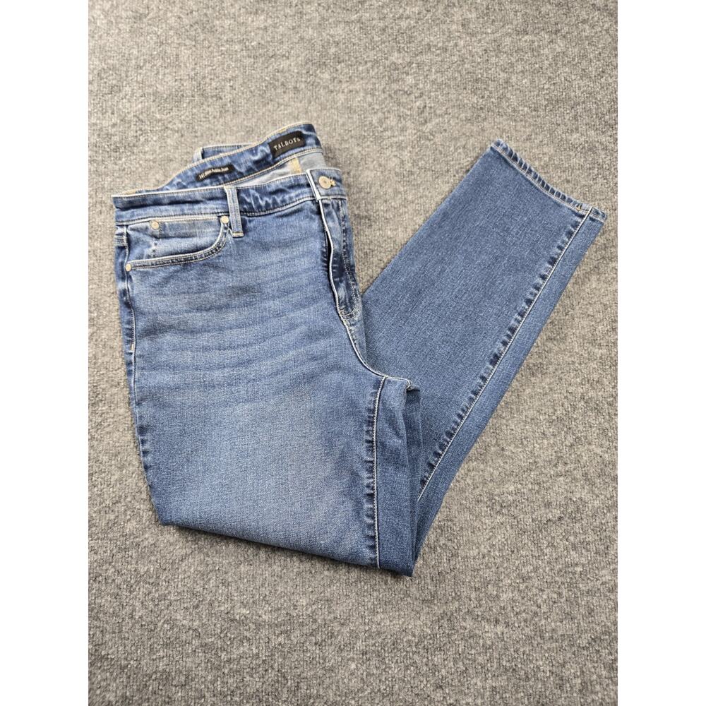 Talbots Women’s 14 Slim Ankle Mid Rise Jeans Medium Wash Blue #568‎